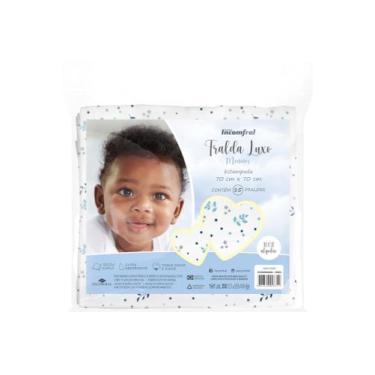Imagem de Fralda Pano Luxo 15 Unidades Bebê Estampada 100% Algodão Incomfral Cor