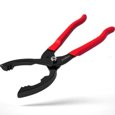 Imagem de Alicate para Filtro de Óleo Ajustável HORUSDY 30 cm com Cabo Vermelho