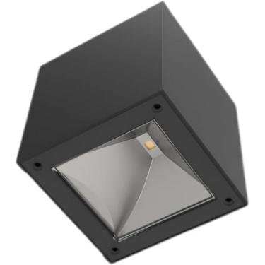 Imagem de Arandela Sobrepor Cubo 1w Solar 3000K Preto Ourolux