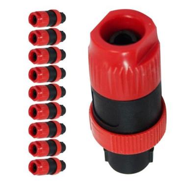 Imagem de Conector Macho Para Cabos 4 Polos Spkcorpo Curto Storm 10 Unidades F10