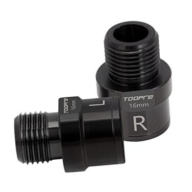 Imagem de Deevoka Extensores de Pedal de 1 Par, Pedais Bike, Espaçador de Extensão, Encaixe de aço Resistente, 16mm preto