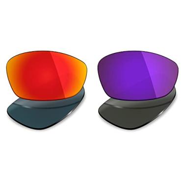 Imagem de 2 pares de lentes polarizadas de substituição da Mryok para óculos de sol Oakley Blender – Opções