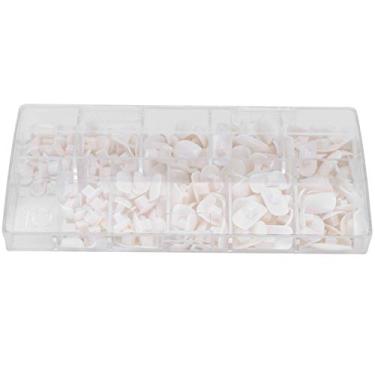 Imagem de Prática com ponta de unha de mão, método de manicure seguro e saudável Prática falsa ponta de prego de mão, salão de beleza Loja para casa de manicure, salão de beleza(Branco)