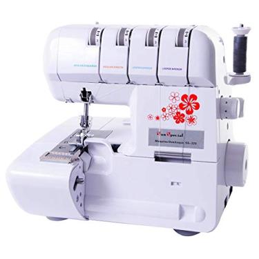 Imagem de Máquina de Costura Doméstica Overloque Ss-320 Sun Point Branca 220 Volts