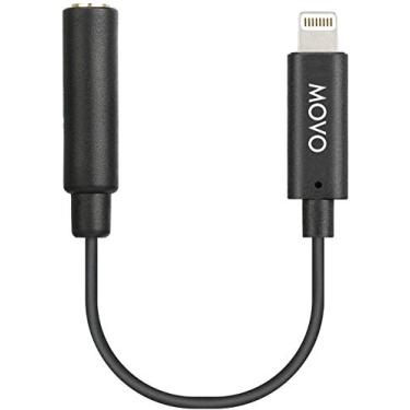 Imagem de Movo IMA-1 Cabo adaptador de microfone TRRS fêmea de 3,5 mm para conector Lightning Dongle compatível com Apple iPhone, iPad smartphones e tablets – otimizado para microfones/áudio profissional