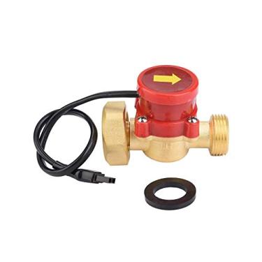 Imagem de 1 peça de interruptor de sensor de fluxo de água para inicialização de ignição de baixa pressão de água do aquecedor de água, ciclo de água automático do aquecedor solar de água, etc., fio G1-G3/4