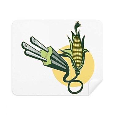 Imagem de Pano de limpeza com cabo de carregamento de milho para limpeza de tela, 2 peças, tecido de camurça