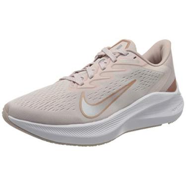 Imagem de NIKE Sapato de ginástica feminino, Pedra de bronze vermelho Mtlc Prata Mtlc, womens 10