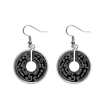 Imagem de Brinco feminino com pingente de prata da China Culture Spring Autumn Warring States