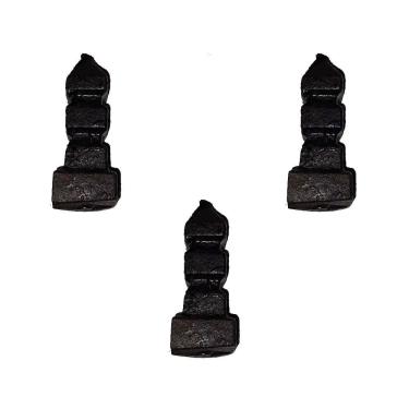 Imagem de Kit 3 Ponteiras Ponta de Lança Ferro N17 Grade Portão 09cm