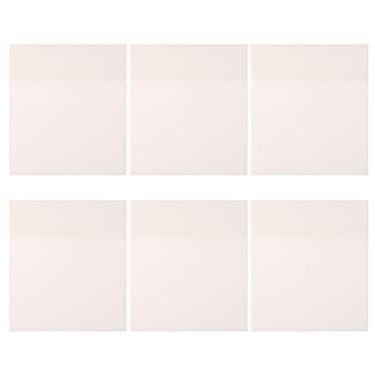 Imagem de LUOZZY Blocos de notas adesivas transparentes 6 peças de notas autoadesivos adesivos blocos de notas de bolso para planejador escolar de escritório, médio
