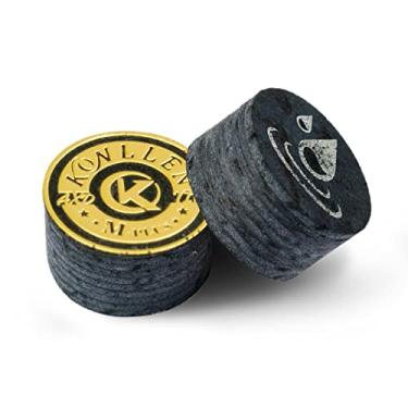 Imagem de KONLLEN Taco de bilhar billar 14 mm pontas 8 camadas de taco de pele ponta de taco de bilhar profissional durável acessórios de bilhar (KL Tip-M)
