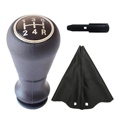 Imagem de Cabeça de botão de câmbio de 5 velocidades + capa de polaina para Peugeot 206 207 307 308 3008 406 para Citroen C2 C3 C4 para Saxo Xsara Berlingo