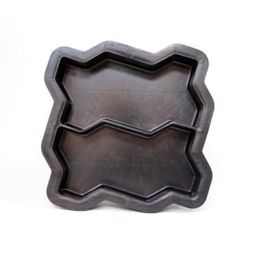 Imagem de Forma Plástica Bloquete 16 Face Duplo Calçada 2Pcs 24X10X6