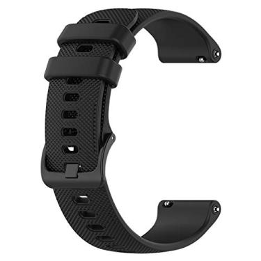 Imagem de AWADUO Pulseira de substituição compatível com Garmin Forerunner 745, pulseira de silicone de substituição para Garmin Forerunner 745 com ajuste rápido, macio e durável (silicone preto)