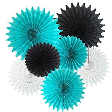Imagem de Turquoise Graduation Decorations 2023 Teal Black Graduation Party Decorations/Turquoise Birthday Decorations/Turquoise Bridal Shower Decorations White Black/Moustache Birthday Little Man Decorations
