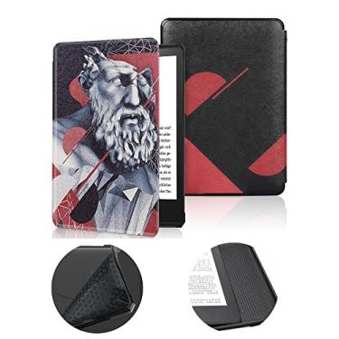 Imagem de Capa de 15,24 cm para o novo Kindle 11ª geração, versão 2022 (não serve para Kindle Paperwhite 11ª ou Kindle 10ª 2019), capa protetora à prova d'água com ativação automática