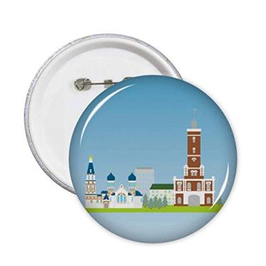 Imagem de Omsk Rússia símbolo nacional padrão alfinetes crachá botão emblema decoração acessório 5 peças