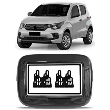 Imagem de Expex Moldura De Painel 2 Din 7 Polegadas Fiat Mobi Para CD DVD 2 Dins - Preto Brilhante