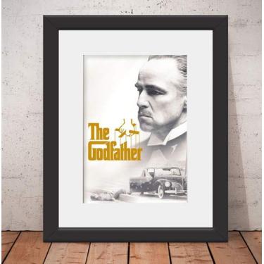 Imagem de Quadro Poster Poderoso Chefão Vidro + Paspatur 46x56cm P3