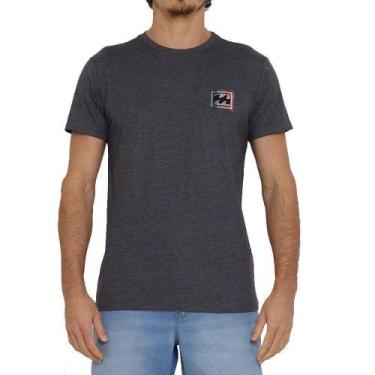 Imagem de Camiseta Billabong Crayon Wave Masculina Cinza Escuro