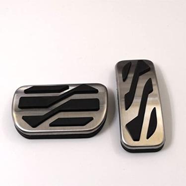 Imagem de JIERS Capa de pedal, para Ford Mondeo 2013-2016, placa de pedais, acessórios de carro, descanso de alumínio, pastilhas de freio de combustível para descanso de pés, capas para estilo