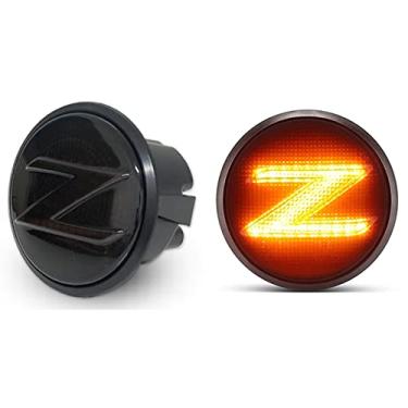 Imagem de 2pcs Led Led Limento Limento Limpeira Light Sinal Turna Lâmpada Indicadora Para Nissan 370z Nismo Coupe Roadster Z34 2009-2020