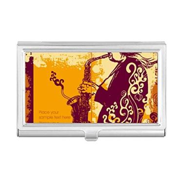 Imagem de Porta-cartões Sax Jazz Music Street Culture
