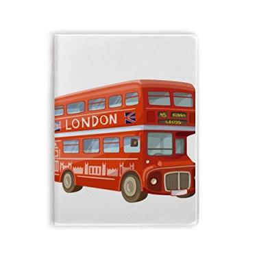 Imagem de Diário de capa macia Britain UK London Red Double Decker Bus Notebook Gum Cover Diário