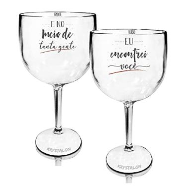 Imagem de Taça Gin Personalizada Frente e Verso - Tanta Gente - Para Dia dos Namorados