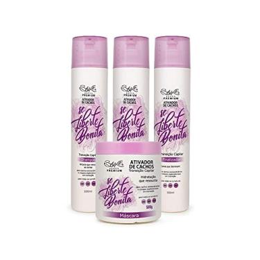 Imagem de KIT CAPILAR ATIVADOR DE CACHOS BELKIT - 4 itens