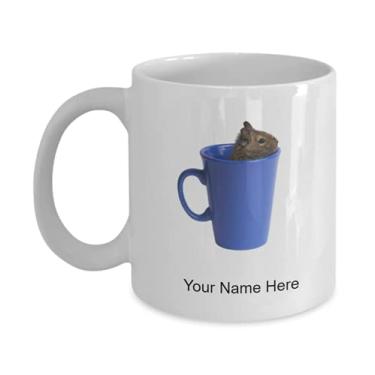 Imagem de Caneca Degu personalizada, copo de café Degu, ideia de presente Degu, copo Degu personalizado, caneca Degu personalizada - Caneca de café 325 ml