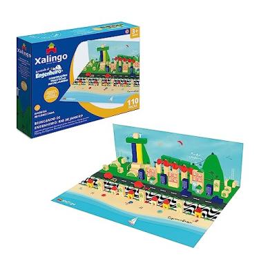 Imagem de Xalingo Blocos de Montar Brincando de Engenheiro Rio de Janeiro 110 Peças