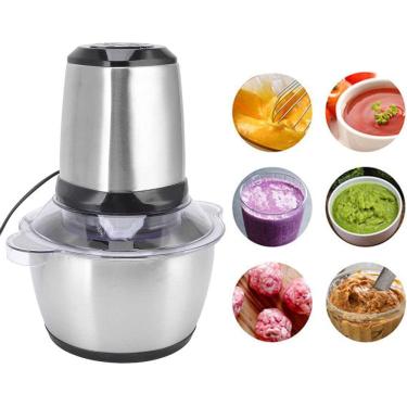 Imagem de Processador de alimentos profissional de 850 W para carne vegetal Moedor de carne elétrico, liquidificador