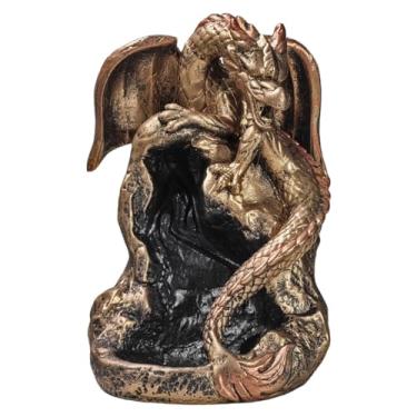 Imagem de Incensário Dragão Para Incensos Cascata Backflow Com 5 Cones