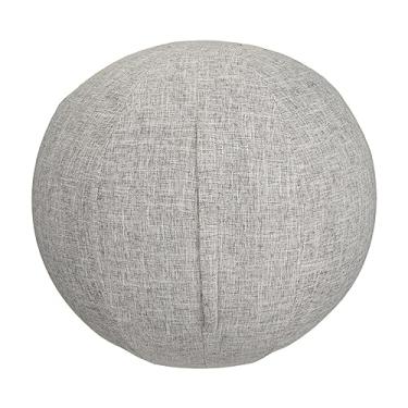 Imagem de Capa de bola de yoga para pilates Capa de bola de equilíbrio Bolsa de armazemento leve para uso doméstico Capa de bolas de sentar durável Protetor, Cinza Claro 55cm