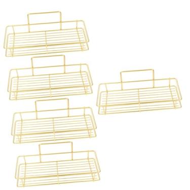Imagem de Zerodeko Rack De Armazenamento De Parede 5 Peças Acessórios De Banheiro Adesivo De Chuv...