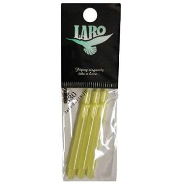 Imagem de Conjunto de 3 eixos de dardos LStyle LARO de plástico durável para qualquer voo de dardos, 330 Milky Yellow, 330 Long/Medium