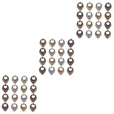 Imagem de SHINEOFI 150 Peças pingente de colar recortado materiais para fazer joias colar de menina brincos colares encantos brinco DIY suprimentos de brinco delicado joalheria decorar Pulseira Liga