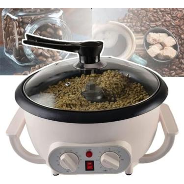 Imagem de 1200 W Torrador Elétrico De Grãos De Café Doméstico, Ajuste De Temperatura (0-240 °) + Tempo (0-60 Minutos), Capacidade: 750 G, Peso Do Cozimento: 300 G,B-1