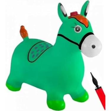 Imagem de Cavalinho Upa Upa Musical Pula Pula Grande Com Luz E Sons De Cavalo (VERDE)