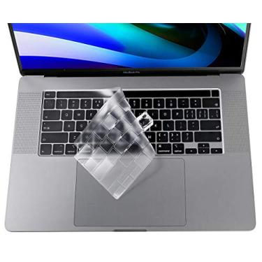 Imagem de Capa de teclado compatível com MacBook Pro 13 polegadas M2 A2338 2023 2022 2021 2020 M2 M1 A2338 A2289 A2251 e MacBook Pro 16 polegadas A2141 2020 2019 Touch Bar e Touch Bar Protetor de teclado Touch