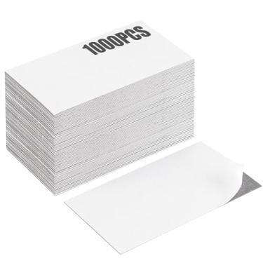 Imagem de Cartão de visita magnético faça você mesmo com suporte autoadesivo, pacote de 1000 peças de 1000 peças, fita adesiva de ímãs anisotrópicos, ímãs destacáveis e colados para itens essenciais para