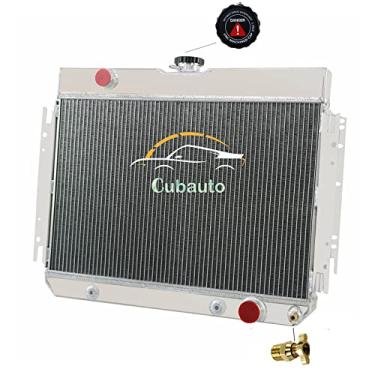 Imagem de Cubauto Radiador de alumínio de 3 fileiras compatível com Chevy Bel Air Impala El Camino Biscayne 63-68 64 65 66 67 radiadores de alumínio de 3 núcleos