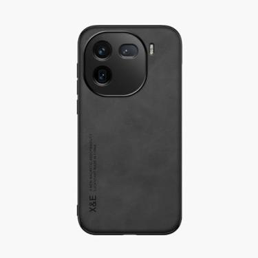 Imagem de Kepuch Silklike Capa para Vivo IQOO 12 - Case Placa de Metal Embutida para Vivo IQOO 12 - Preto