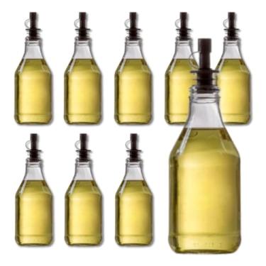 Imagem de Garrafas de Vidro com Bico Dosador, 200ml, Conjunto de 50, para Pimenta, Azeite e Vinagre (Branco)