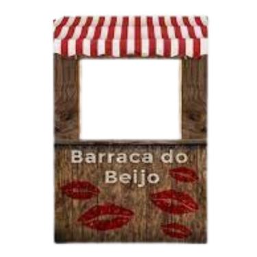 Imagem de Painel Decorativo Vazado Festa junina barraca do beijo