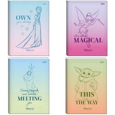 Imagem de Caderno brochura 1/4 cd 80fls disney 100th jandaia 75160 24