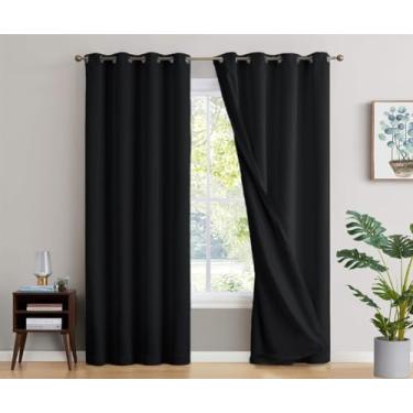 Imagem de Cortina Blackout 4 metros tecido 4,00m x 2,80m (Preta)