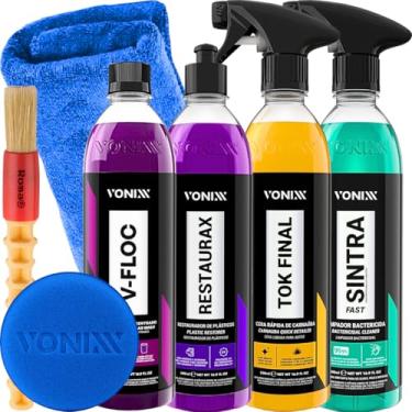 Imagem de Kit Lavagem Para Hobbysta e Profissional Lava Autos Em Geral pré e pós Lavagem Vonixx (ESCOLHA SUA OPÇAO) (KIT V-FLOC RESTAURAX TOK FINAL SINTRA)